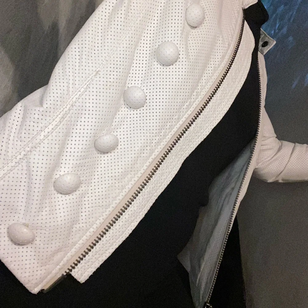 Vintage L.G.B (Le Grande Bleu/Japan) soft leather Rockstar-style jacket. Rare💕 - Picture 14 of 16